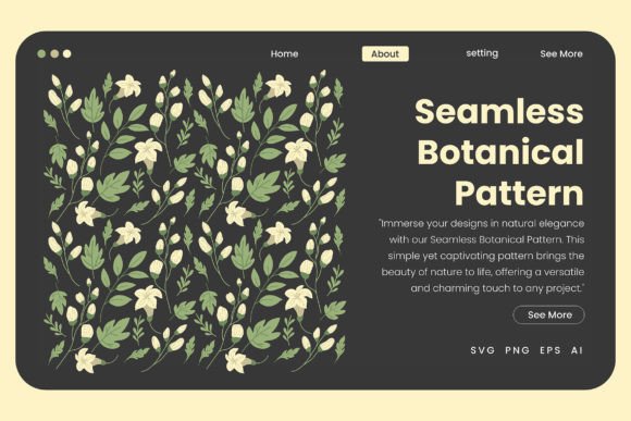 Download Seamless Botanical Pattern - Botanical pattern Collection