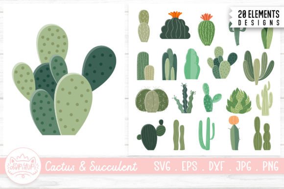 Download Cactus and Succulent Clipart Bundle - Succulent clipart Collection
