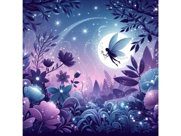 Download A Magical Fairy Garden Scene with Flower - Premium Resources