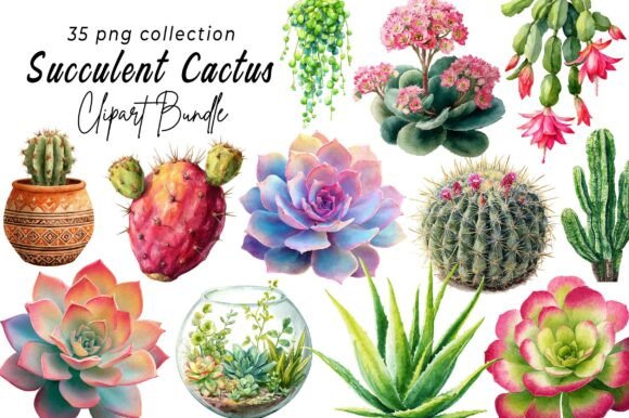 Download Succulent Clipart, Cactus Png - Succulent clipart Collection