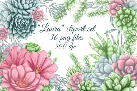 Download Succulent Clipart, Cute Cacti Png, Succu - Succulent clipart Collection